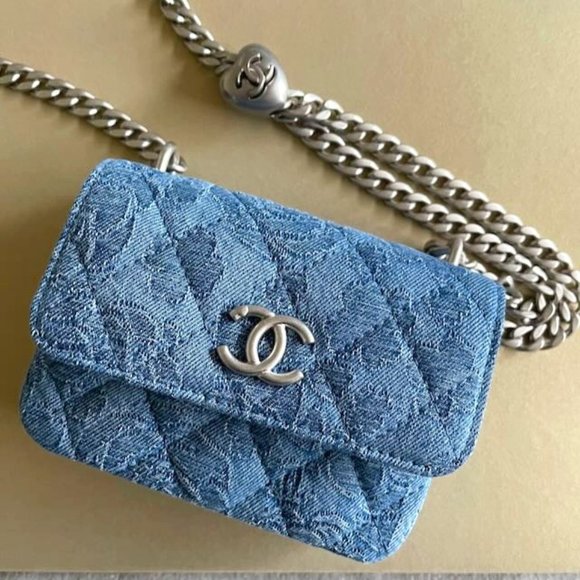 CHANEL Handbags - CHANEL Clutch Bag with Silver Chain